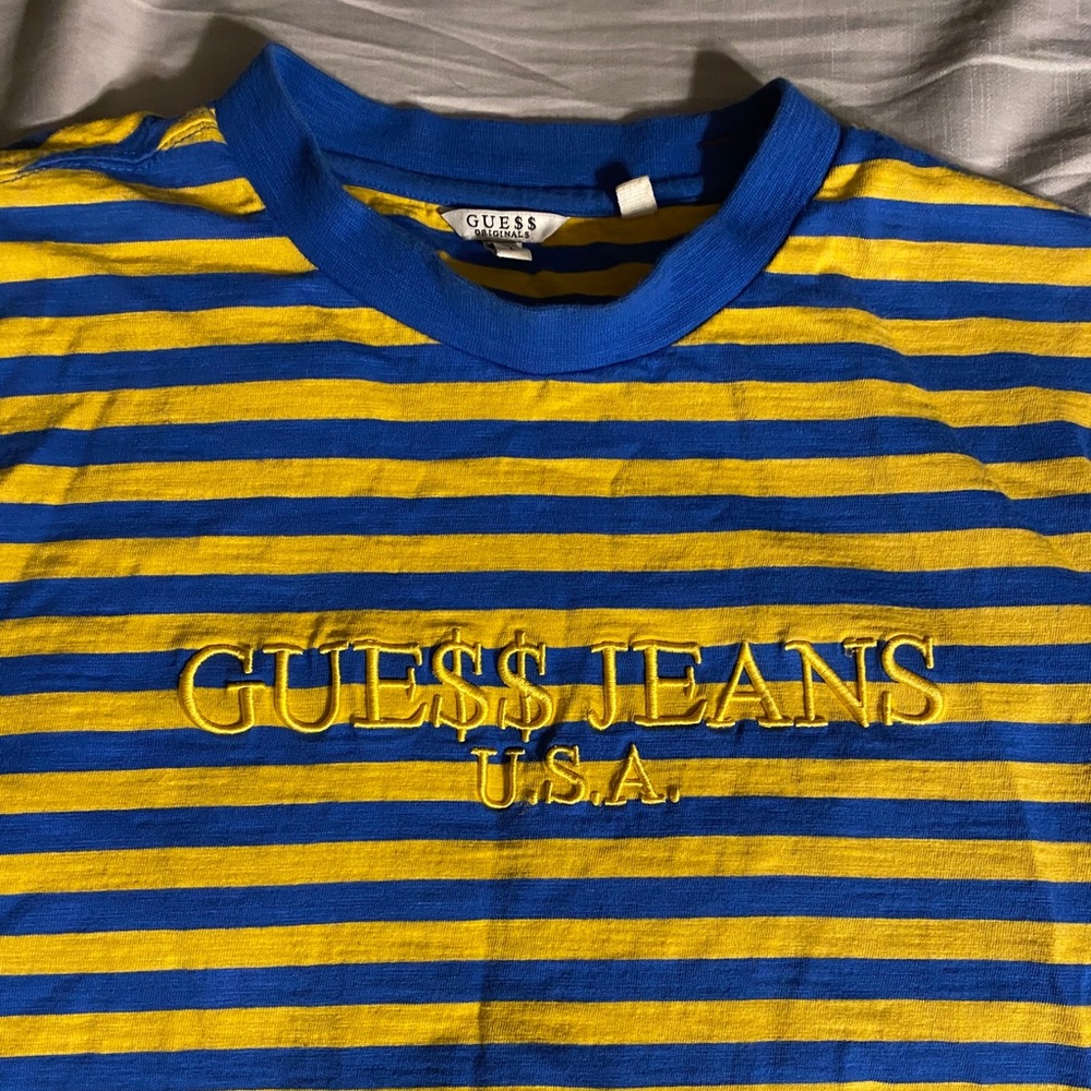 A$AP Rocky Guess Jeans Striped T shirt